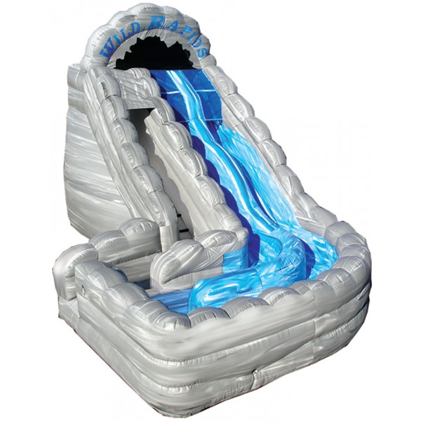 18' Wild Rapids Slide With Landing Inflatable Water Slide - Image 2